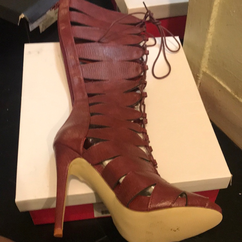 Caged boots